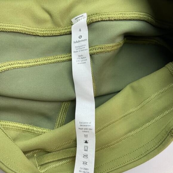 Lululemon Invigorate High-Rise Tight 25" Everlux In Bronze Green Size 4 - Picture 6 of 9